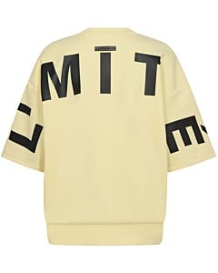 Maxi Split SS Logo Sweat Pale Yellow