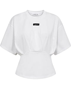Romie Pleat Tee White