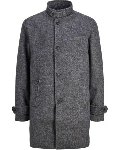 Jprblamelton wool coat sn dark grey/twil