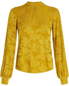 Phoebe top pop up curry yellow