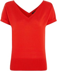 Double V top Club Fiery red
