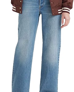 Ribcage full length dance around blue denim