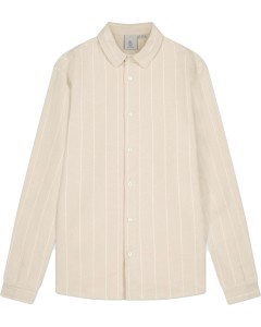 Flood shirt beige-ecru stripe