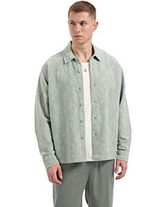NAZAIRE GARMENT DYED JACQUARD SHIRT
