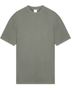 T-shirt ronde hals DANE2 luxe gebreid shadow green