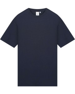 Zomerse Blauwe Katoenen T-shirt voor Heren