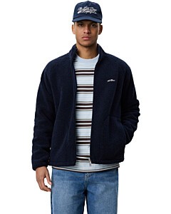 Patch Teddy Jacket Dark Navy