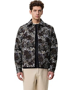 Rose Jacquard Overshirt Dark Sand