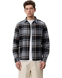 Check Flannel Shirt Grey Melange