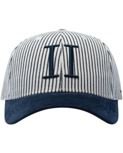 Encore stripe baseball cap off white & navy