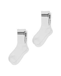Half Terry Logo Sock 2-Pack White