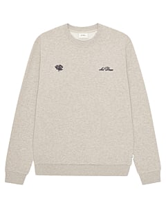 Deux sweatshirt light sand melange
