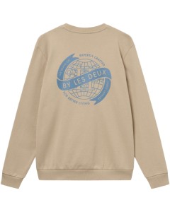 Globe Sweater Light Desert Sand/Washed Denim Blue