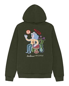 Rural hoodie rosin green