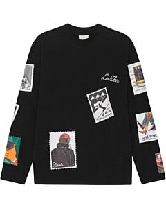 Stamp longsleeve shirt Black
