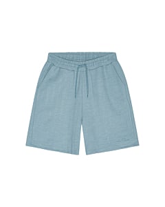 Stripe jacquard shorts faded denim blue