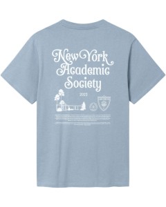 New york t-shirt tradewinds blue-grey