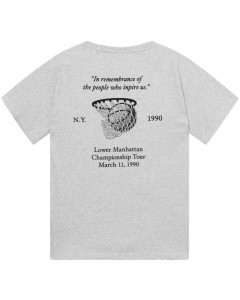 Tournament T-shirt Snow Melange/black