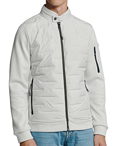 Jacket Short Fit Sealed Knitted Mix Chalk