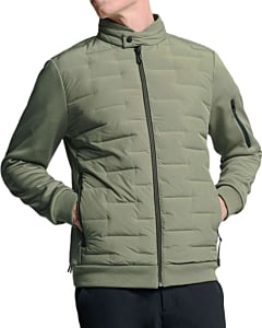 Jacket Short Fit Sealed Knitted Mix Light Army