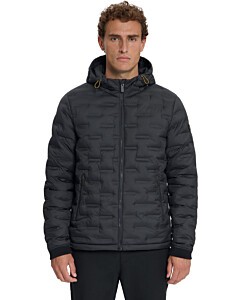 Jacket Puffer Hooded Black