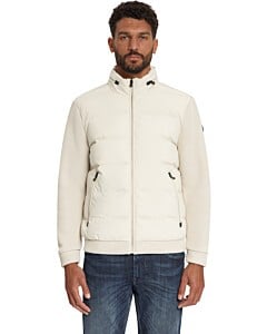 Jacket Short Fit Sealed Knitted Mix Stone