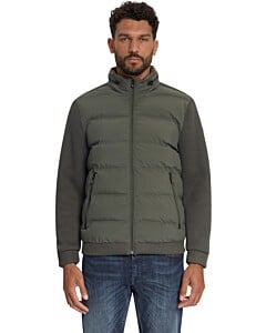 Jacket Short Fit Sealed Knitted Mix Army