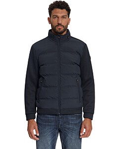 Jacket Short Fit Sealed Knitted Mix Dark Night