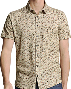 Shirt Short Sleeve Jersey Allover P Sand