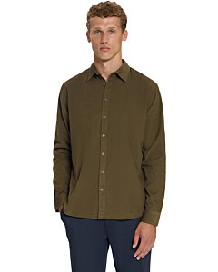 Shirt Fine Corduroy Moss