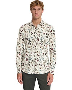 Shirt Stretch Allover Printed Stone