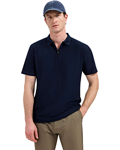 Polo Short Sleeve Jacquard Night