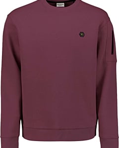 Sweater Crewneck Brushed inside Dark Wine