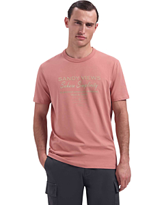 T-Shirt Crewneck Graphic Coral