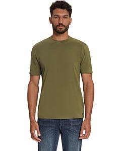 T-Shirt Crewneck Solid Basic Stretc Moss