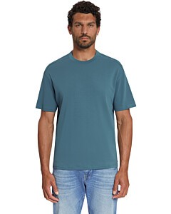 T-Shirt Crewneck Solid Heavy Interl Shadow Blue