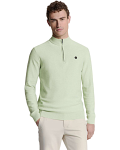 Pullover Half Zip Melange Mint