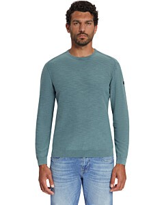 Pullover Crewneck Slub Shadow Blue