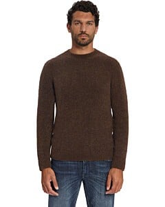 Pullover Crewneck Boucle Melange Wi Dark Brown
