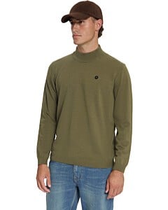 Pullover Turtle Neck Melange Moss