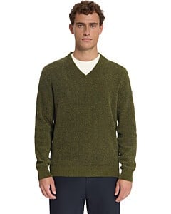 Pullover V-Neck Light Weight Chenil Moss
