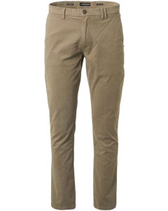 Pants chino garment dyed stretch taupe