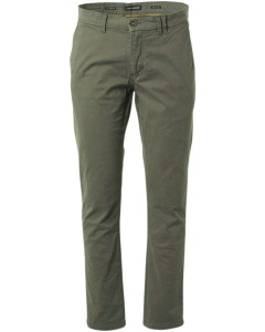 Pants chino garment dyed stretch dark seagreen