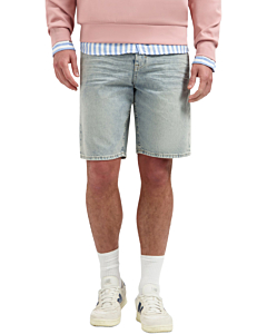 Short Denim Relaxed Stone Used Denim