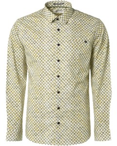 Shirt stretch allover printed olive