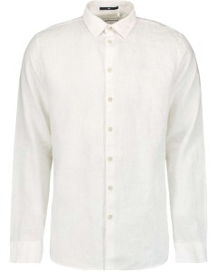 Overhemd lange mouw linnen white