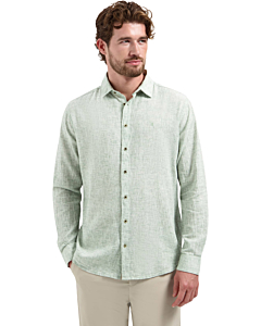 Shirt Two Tone With Linen Green