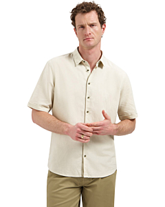 Shirt Short Sleeve With Linen Desert