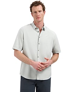 Shirt Short Sleeve With Linen Dusty Green
