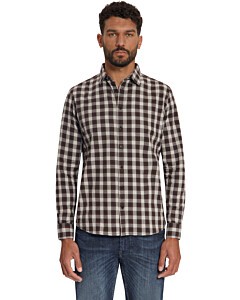 Shirt Yarn Dyed Check Dark Brown